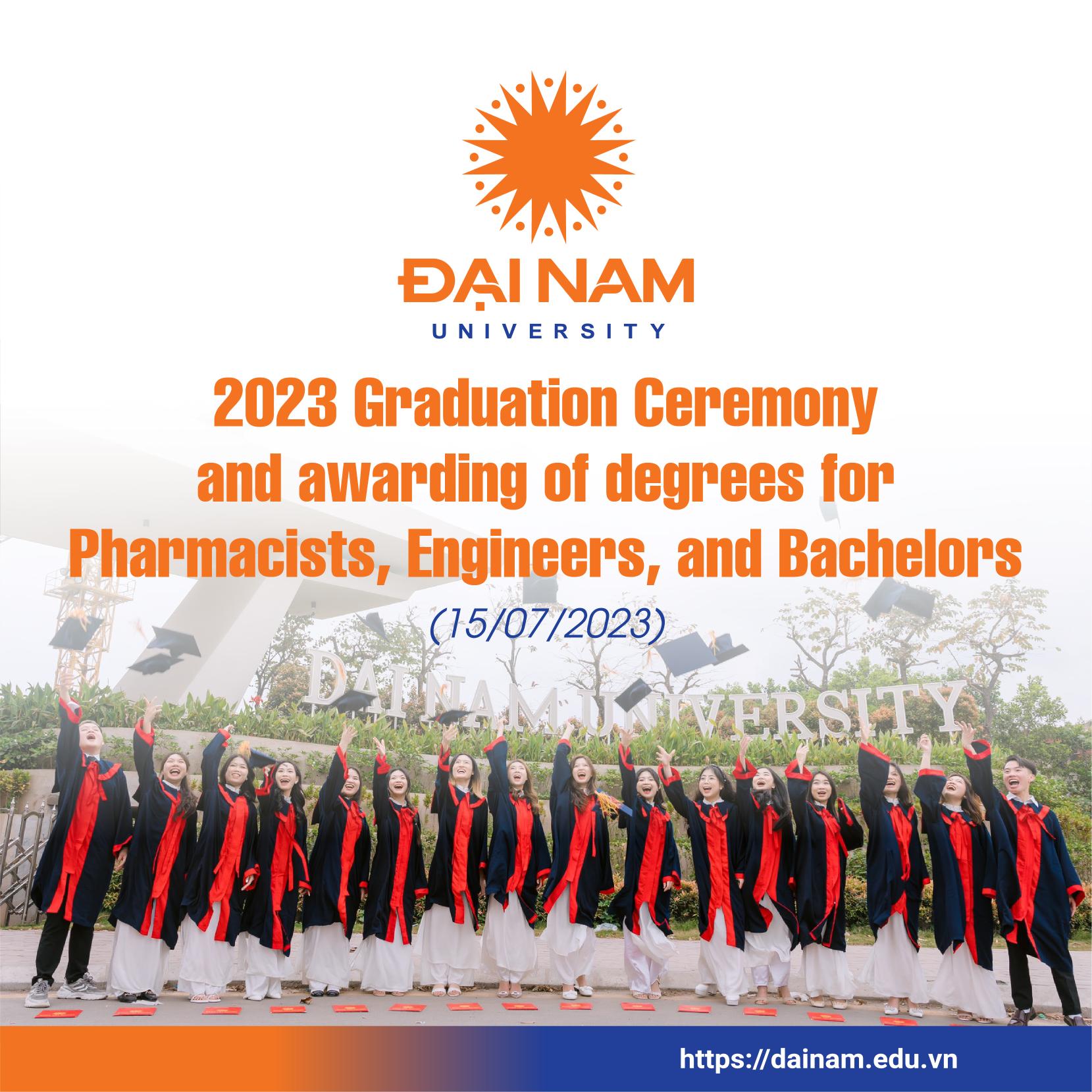 Graduation Ceremony and awarding of degrees for Pharmacists, Engineers, and Bachelors