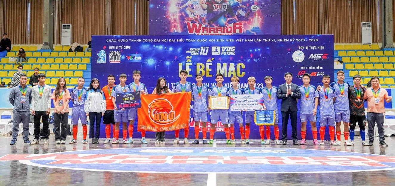 Trường Đại học Đại Nam đạt giải Á quân Futsal toàn quốc VUG 2023