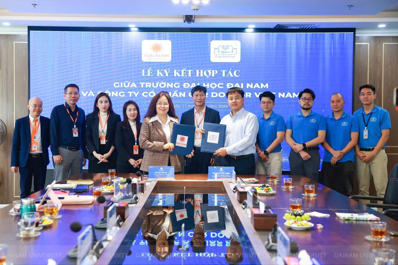 dai-nam-university-partners-with-car-doctor-vietnam-expanding-internship-and-job-opportunities-for-students