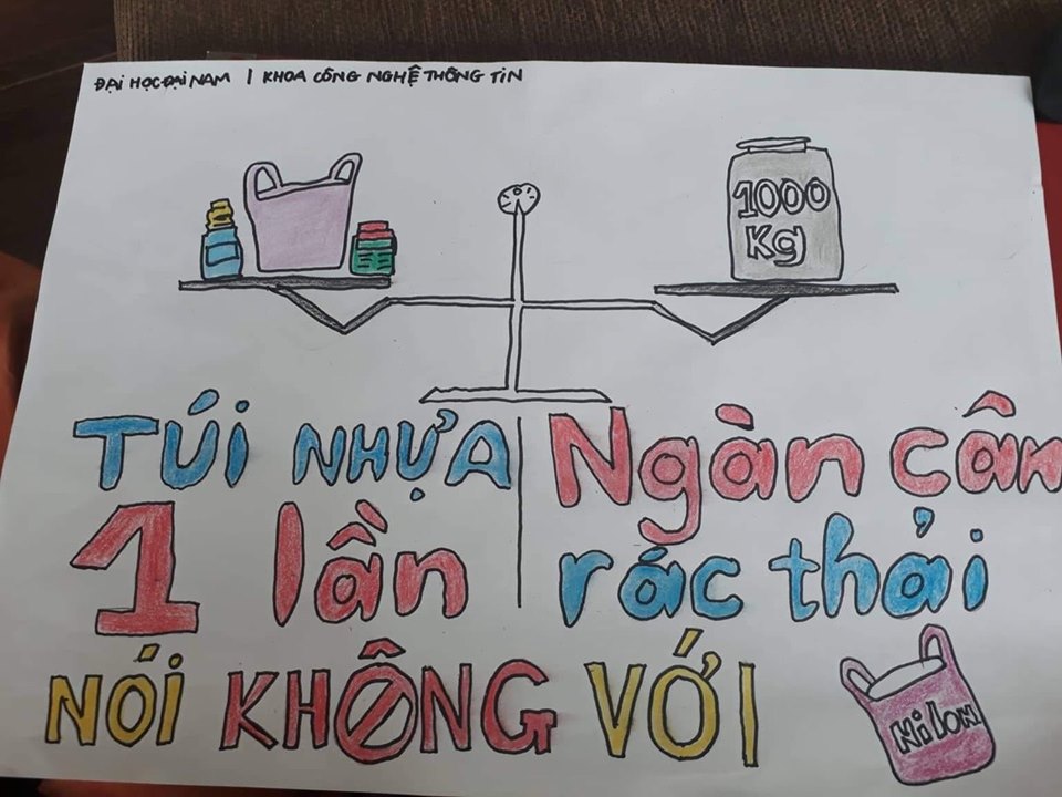 Hàng Trăm Sv Đh Đại Nam Xuống Đường Truyền Thông Điệp “Nói Không” Với Túi  Nilon